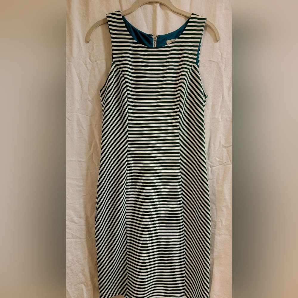 41 Hawthorn Green and White Striped Dress